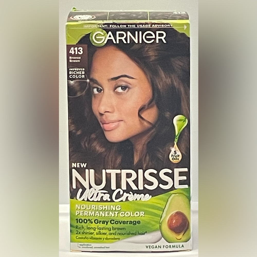 ✴️2/$11✴️ Garnier Nutrisse Ultra Creme Hair Color - 413 Bronze Brown